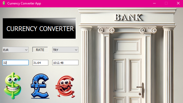 Currency Converter App — Screenshot by author