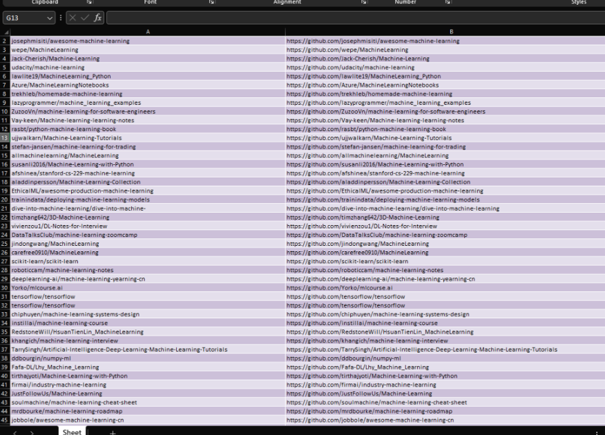 Saving Data to .xlsx file — Screenshot by author