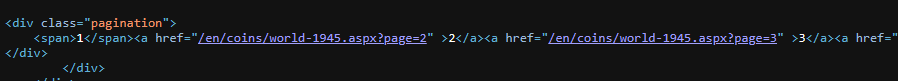 pagination — Screenshot by author